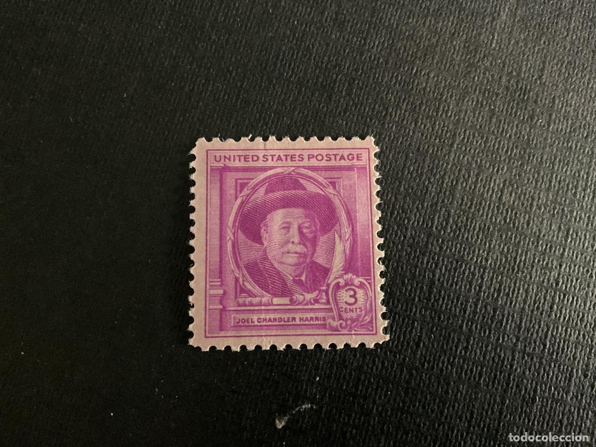 Sellos: ESTADOS UNIDOS N&ordm; YVERT 531*** A&Ntilde;O 1948. CENTENARIO NACIMIENTO ESCRITOR JOEL CHANDLER HARRIS