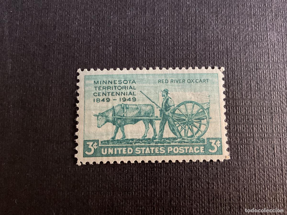 Sellos: ESTADOS UNIDOS N&ordm; YVERT 532*** A&Ntilde;O 1949. CENTENARIO DEL TERRITORIO DE MINNESOTA