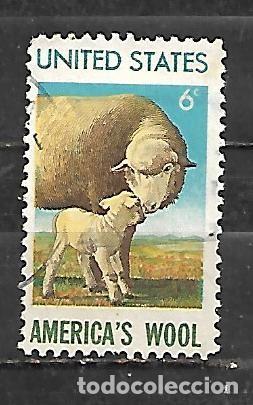 Sellos: 1971: 450 Aniversario de la introducci&oacute;n de la oveja en Estados Unidos (usado)