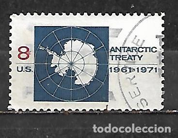 Sellos: 1971: X Aniversario del tratado ant&aacute;rtico (usado)