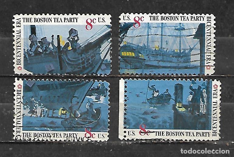 Sellos: 1973: Serie &rdquo;II Centenario de la independencia de Estados Unidos. La fiesta de t&eacute; en Boston&rdquo;