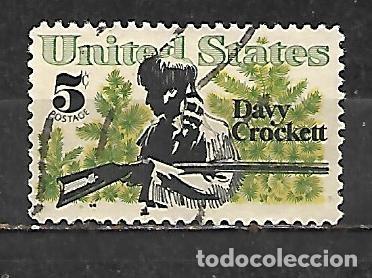 Sellos: 1967: Davy Crockett, 1786 - 1836, H&eacute;roe de El &Aacute;lamo