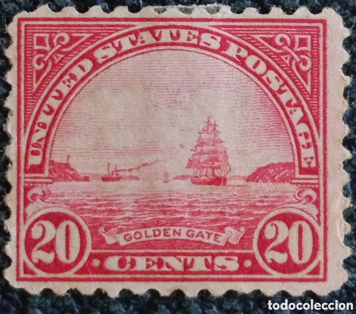 Sellos: Sello EEUU 1923 Estrecho Golden Gate San Francisco 20c - Cat. Scott 567 MH