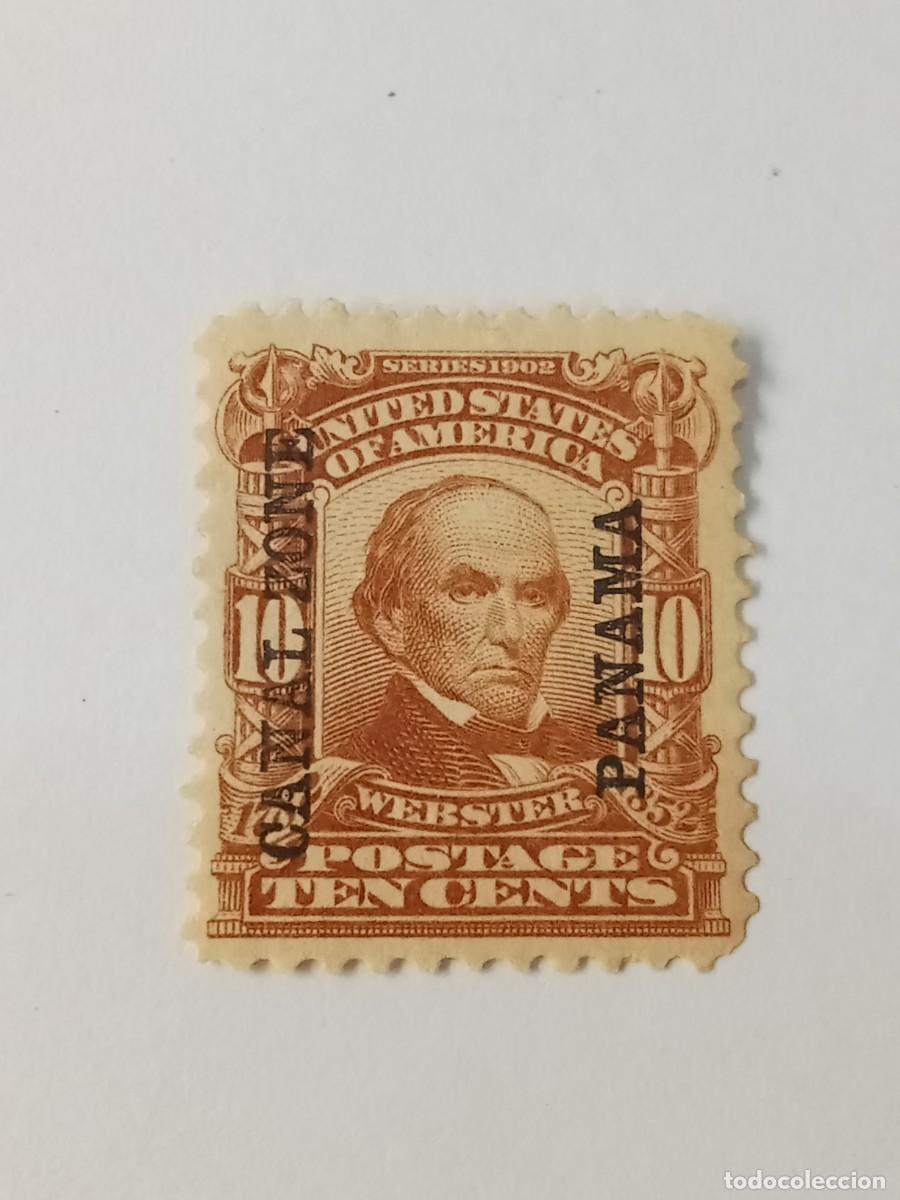 Sellos: ZONA DEL CANAL DE PANAM&Aacute;, POSESI&Oacute;N DE ESTADOS UNIDOS, A&Ntilde;O 1904, SCOTT#8, SIN GOMA