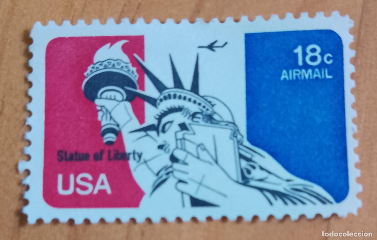 Sellos: ESTADOS UNIDOS - V/F 18 C - ESTATUA DE LA LIBERTAD - VER DESCRIPCI&Oacute;N