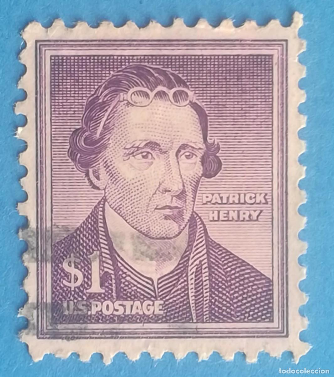 Sellos: Liberty Series. Patrick Henry $ 1 - EEUU 1955.