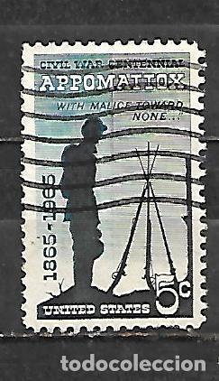 Sellos: 1965: Centenario de la guerra civil - Batalla de Appomattox (usado)