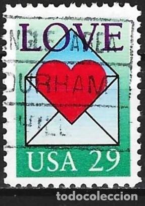 Sellos: Estados-Unidos 1992 - Mi 2209 - YT 2007 - Sello de amor