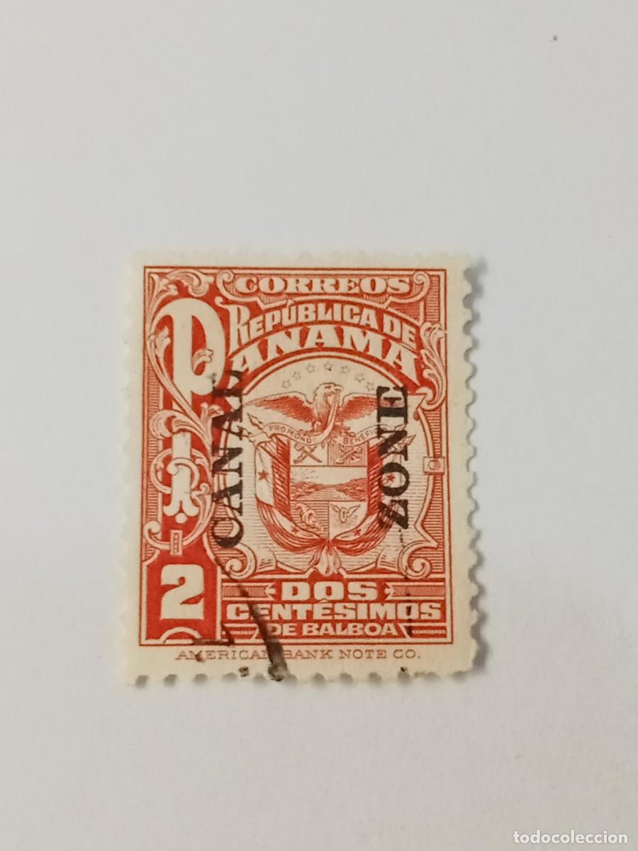 Sellos: ZONA DEL CANAL DE PANAM&Aacute;, POSESI&Oacute;N DE ESTADOS UNIDOS, A&Ntilde;O 1924, 2 CENTAVOS, CARMIN, SCOTT#69 USADO.