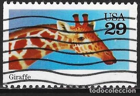 Sellos: Estados-Unidos 1992 - Mi 2323 - YT 2115 - Fauna : Jirafa