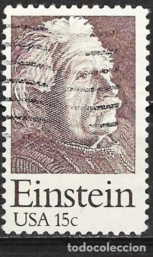 Sellos: Estados Unidos 1979 - Mi 1375 - YT 1237 - Albert Einstein