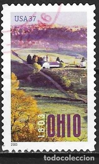 Sellos: Estados Unidos 2003 - Mi 3733 - YT 3465 - Paysaje del estado Ohio