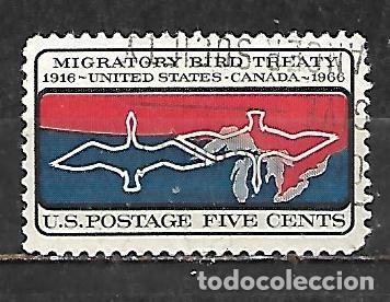 Sellos: 1966: 50 Aniversario del tratado con Canad&aacute; sobre migraci&oacute;n de aves (usado)