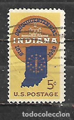 Sellos: 1966: 150 Aniversario del estado de Indiana (usado)