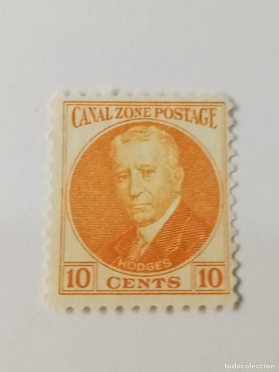 Sellos: ZONA DEL CANAL DE PANAM&Aacute;, POSESI&Oacute;N DE ESTADOS UNIDOS, A&Ntilde;O 1928, SCOTT#108 SIN GOMA