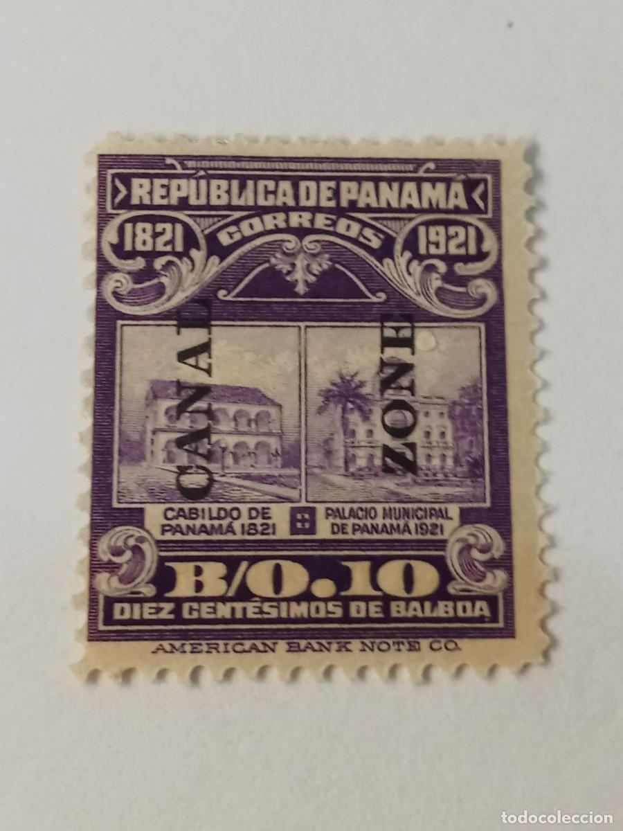 Sellos: ZONA DEL CANAL DE PANAM&Aacute;, POSESI&Oacute;N DE ESTADOS UNIDOS, A&Ntilde;O 1924, SCOTT#63, CON GOMA Y SE&Ntilde;AL DE CHARNE