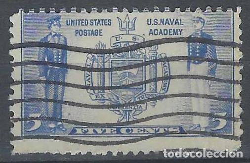 Sellos: ESTADOS UNIDOS 1936-37 - MARINA, ESCUDO DE LA ACADEMIA NAVAL - USADO