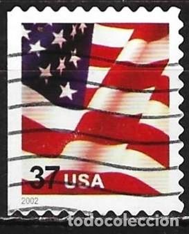 Sellos: Estados Unidos 2002 - Mi 3595I BHl - YT 3332e - Bandera ( Dentado 11 )