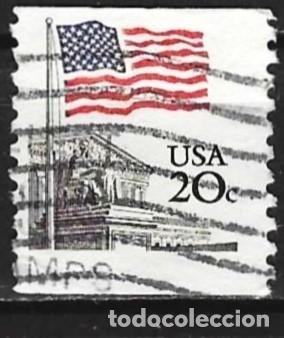 Sellos: Estados Unidos 1981 - Mi 1522 Cy - YT 1372a - Bandera y el Tribunal Supremo