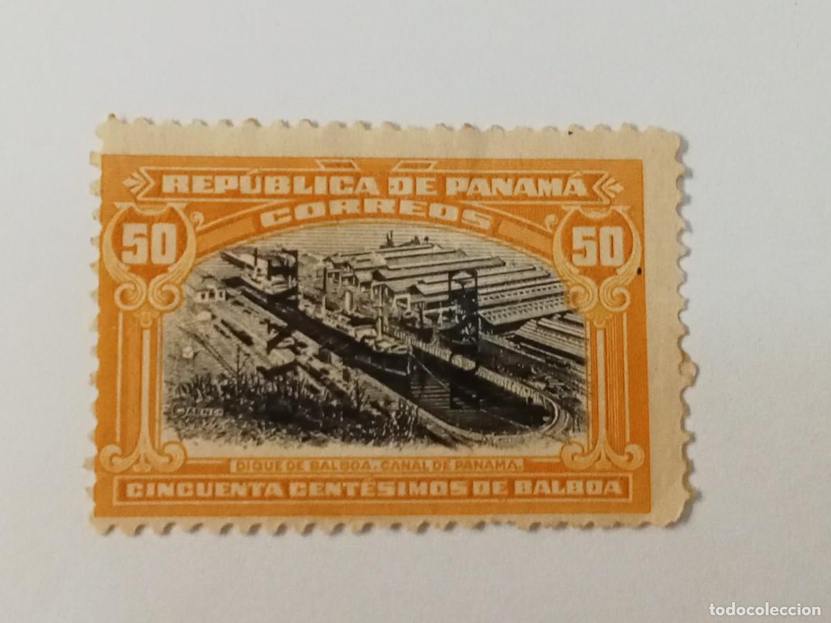 Sellos: ZONA DEL CANAL DE PANAM&Aacute;, POSESI&Oacute;N DE ESTADOS UNIDOS, A&Ntilde;O 1920, SCOTT#58* CON SE&Ntilde;AL DE CHARNELA.