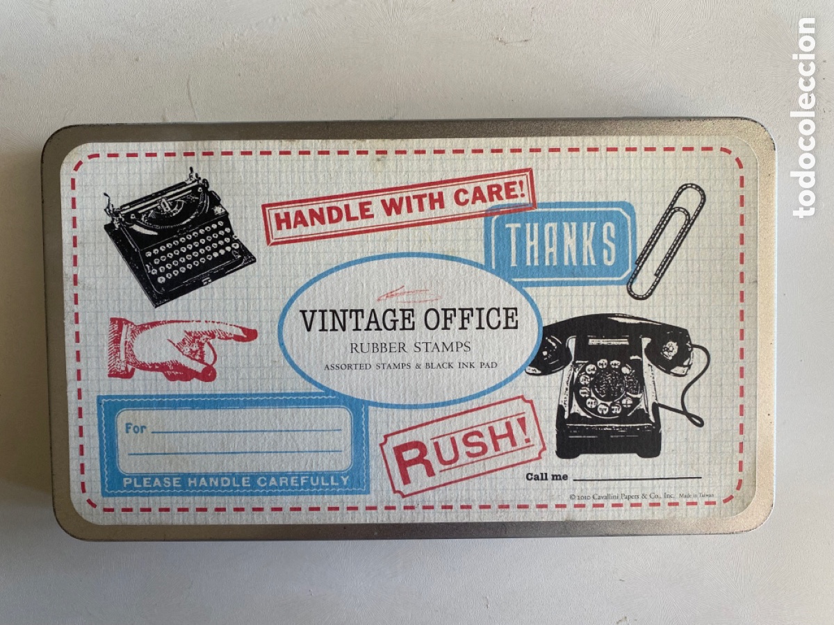 sellos de caucho . vintage office . rubber stam - Buy Cases for stamps on  todocoleccion