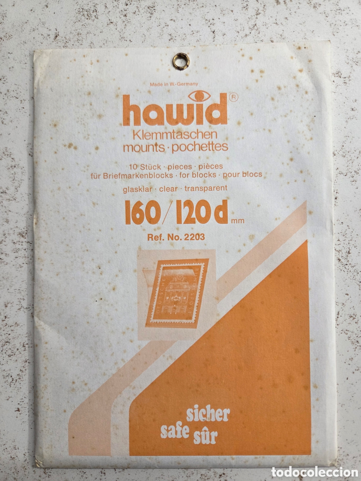 Sellos: Filoestuches transparentes hawid 160/120