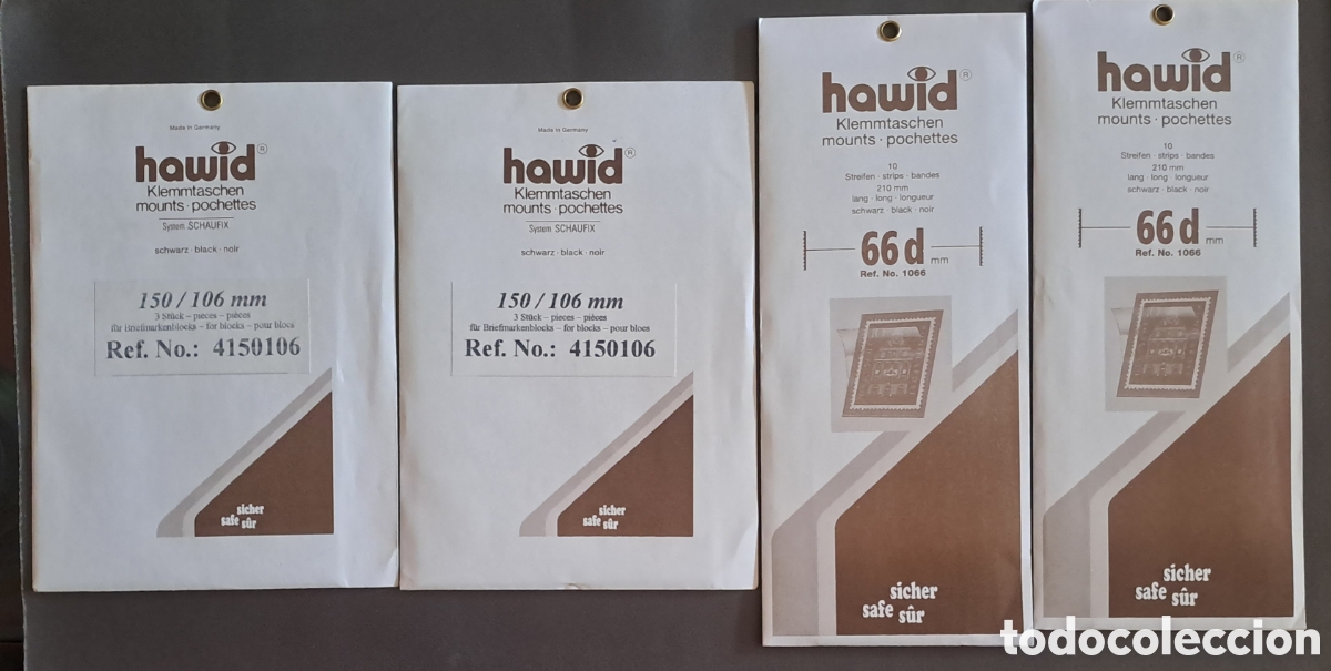 Sellos: conjunto de 4 estuches hawid negros