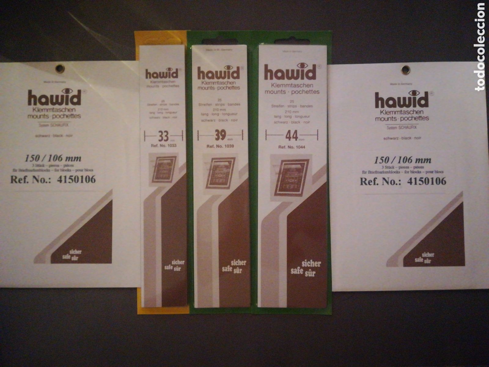 Sellos: Conjunto de 5 estuches Hawid negros