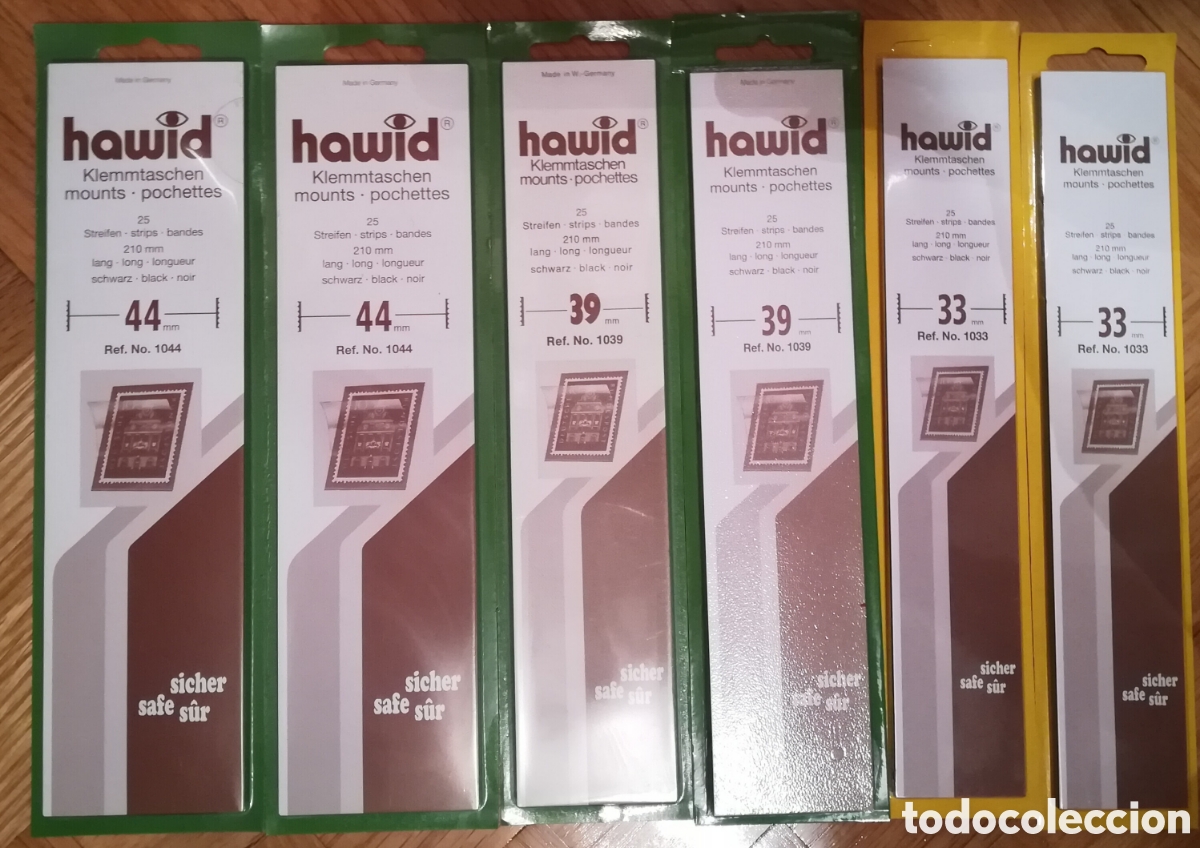 Sellos: Conjunto de 6 tiras hawid negras
