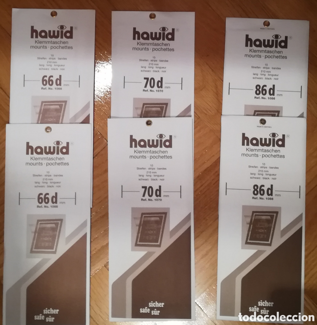 Sellos: Conjunto de 6 tiras hawid negras
