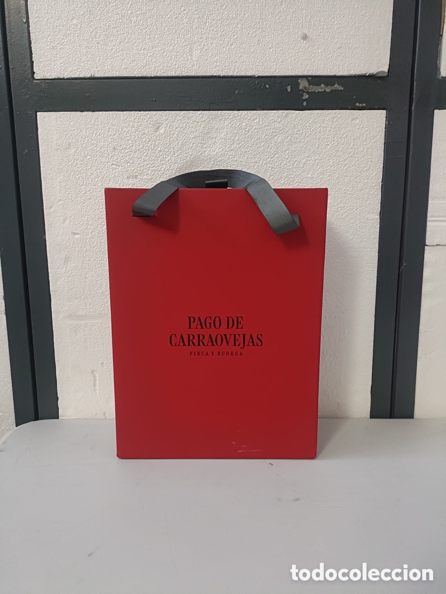 Sellos: Estuche vac&iacute;o Pago de Carraovejas 3 botellas