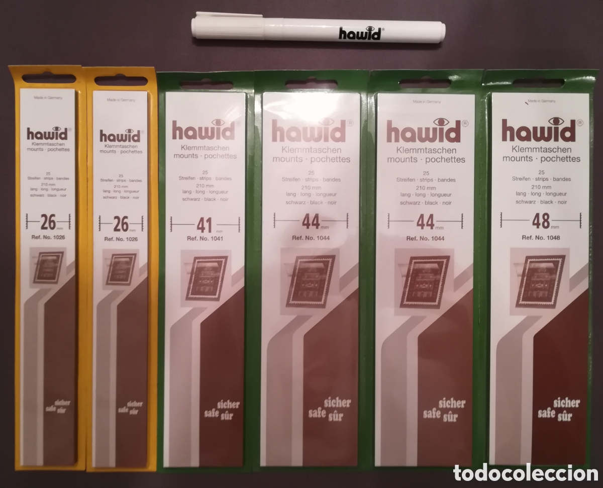 Sellos: Conjunto de 6 tiras hawid negras