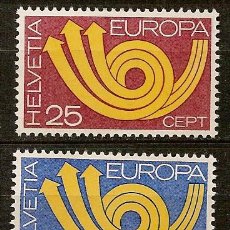Sellos: SUIZA,EUROPA CEPT,AÑO 1973,SERIE COMPLETA,NUEVA CON GOMA.. Lote 5584568