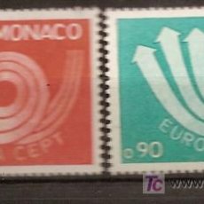 Sellos: MONACO,EUROPA-CEPT 1973,SERIE COMPLETA,NUEVA CON GOMA.. Lote 27406135