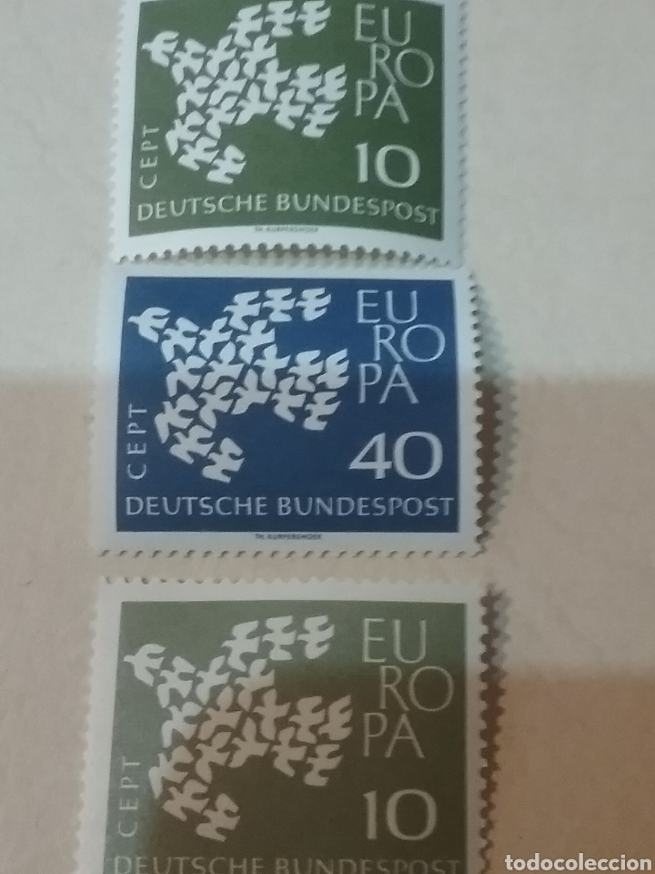 Sellos: Sellos Alemania, R. Federal nuevos/1961/Europa CEPT/19 palomas f8rmando una sola/ave/pajaro