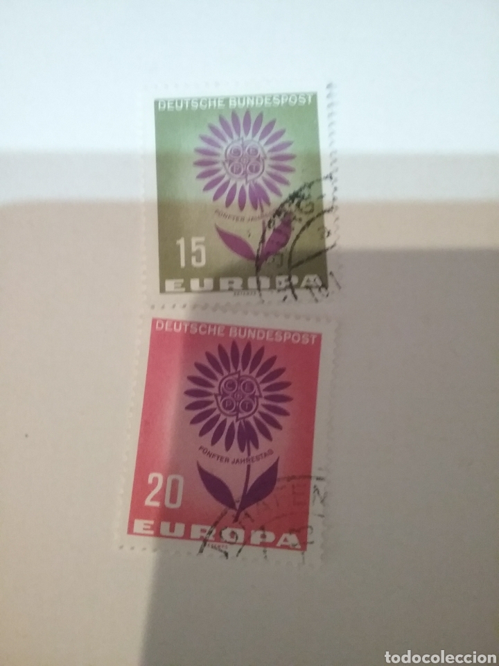 Timbres: Sellos Alemania, R. Federal mtdos/1964/Quinto Aniv. de la CEPT/flores/flora/22 petalos/simbolos/