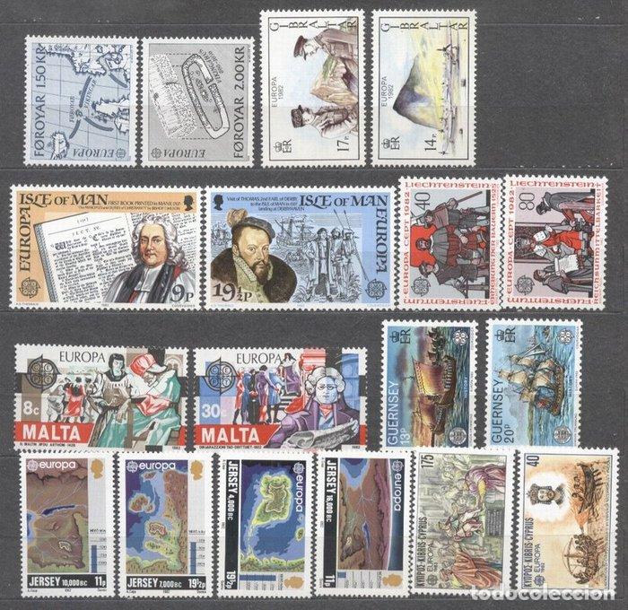 Selos: Lot 1982 Europa CEPT 18 values MNH    AC.827
