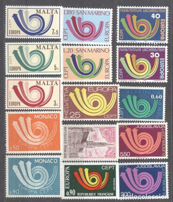 Selos: Lot 1973 Europa CEPT 15 values MNH    AC.818