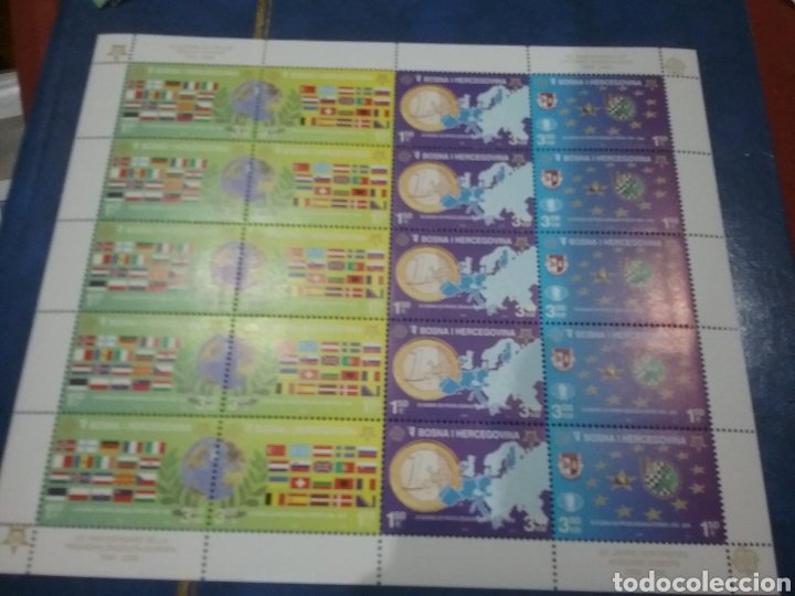 Stamps: HB (Minipliego) Bosnia-Herzegovina nuevo/2005/CEPT/Banderas/Moneda/Globo//50Aniv/1a/serie/europa/