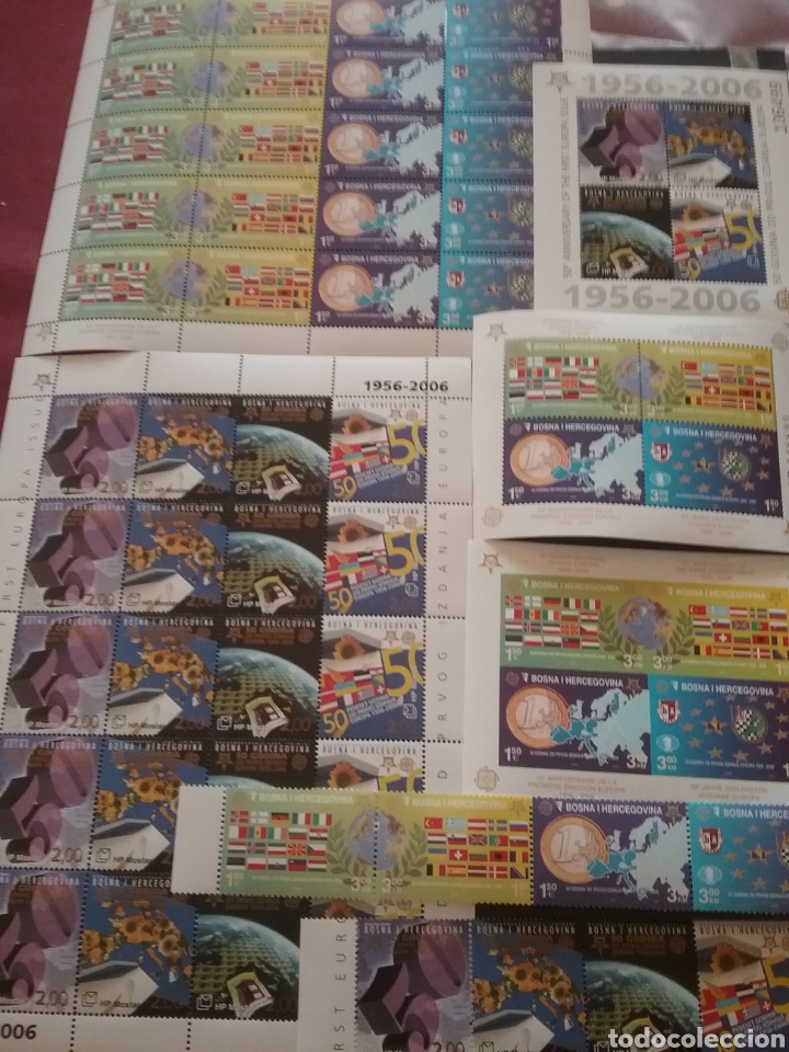 Stamps: HB+ Sellos+ Minipliego Bosnia-Herzegovina + Admin Croata nuevo/2005-06/CEPT/50Aniv/1a/serie/europa/