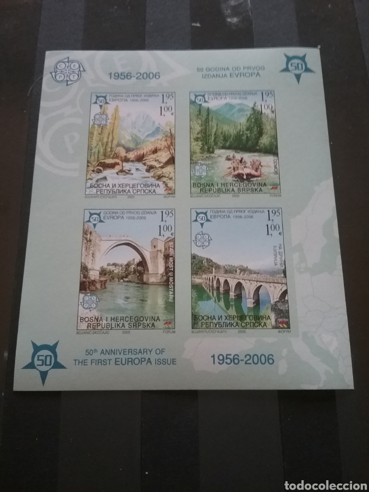 Stamps: HB (Sin Dentar) Bosnia-Herzegovina nuevos (Adm Serbia)/2005/CEPT/puente/50A/1a/serie/europa/rio/nat