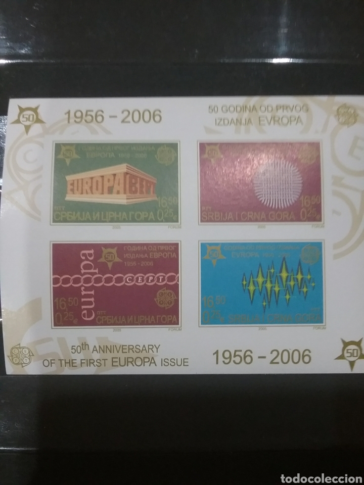 Selos: HB(Sin dentar) Serbia - Montenegro nuevos/2005/escultura/simbolo/emblema/50Aniv/1a/serie/CEPT/puent