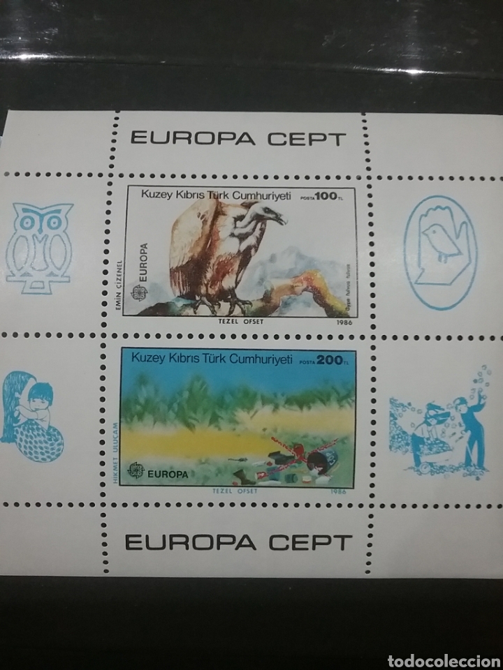 Briefmarken: HB Chipre Norte (Turcochipriota) nueva/1983/europa/CEPT/conservacion/naturaleza/aves/buitre/paisaje/