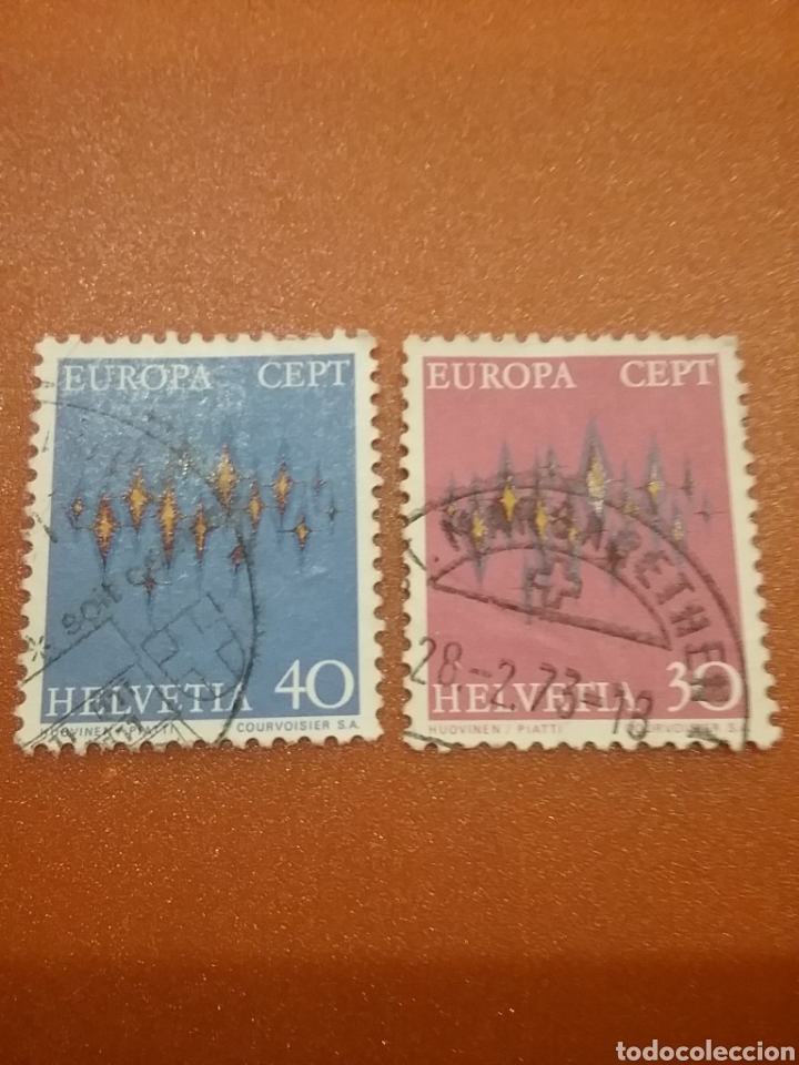 Selos: Suiza (Helvetia) mtdos/1972/europa/CEPT/union/servicios/postales/eatrella/cielo