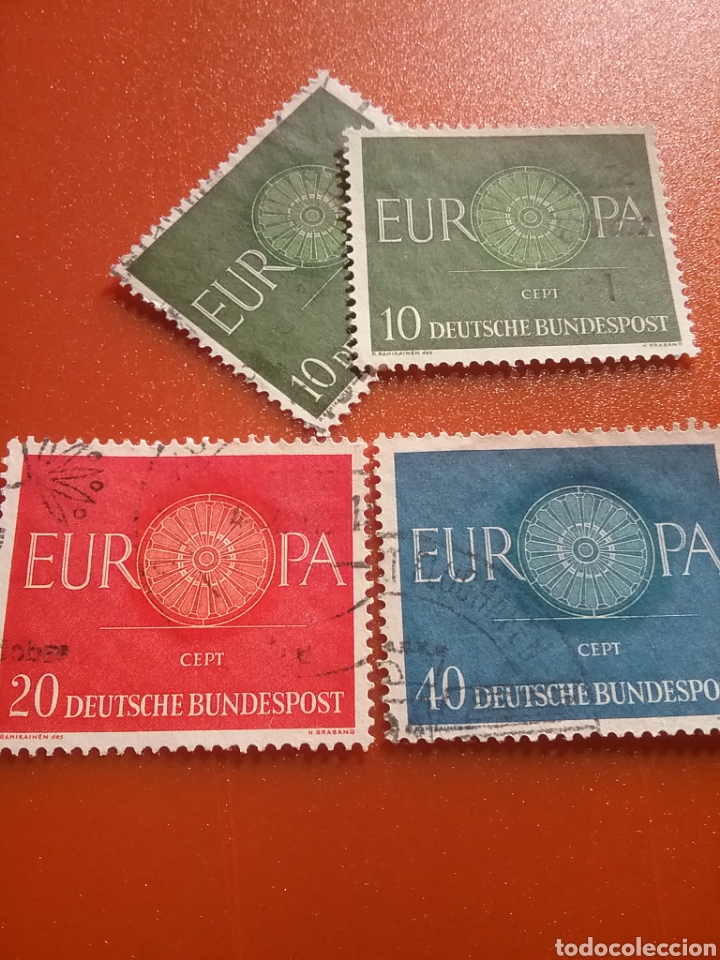 Briefmarken: Sellos Alemania R. Federal mtdos/1960/CEPT/europa/rueda/radios/servicios/postales/union/postal