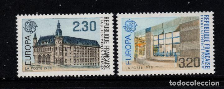 Sellos: FRANCIA 2642/43** - A&Ntilde;O 1990 - EUROPA - EDIFICIOS POSTALES - Foto 1