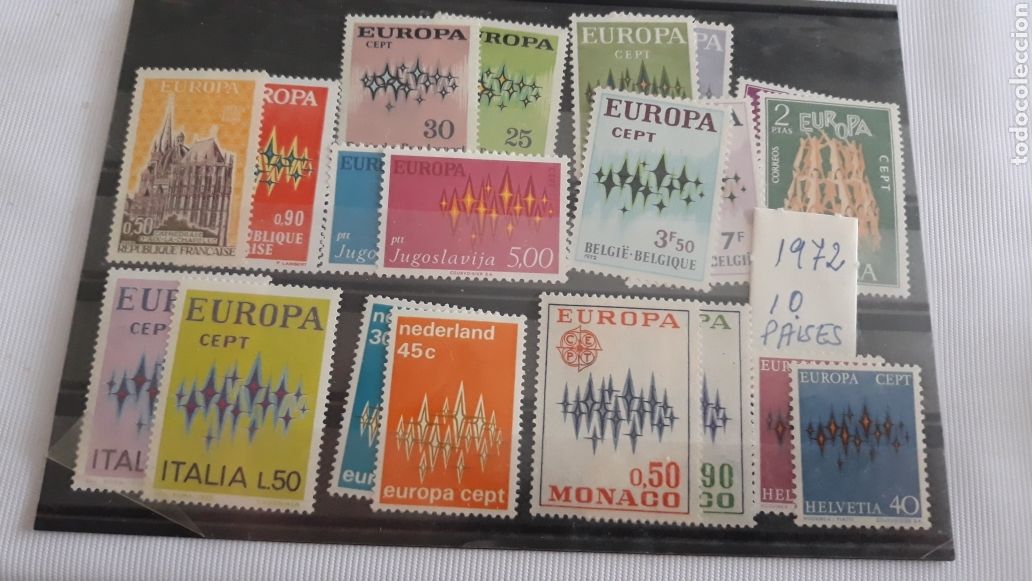Stamps: Europa cept 1972 10 paises impecables