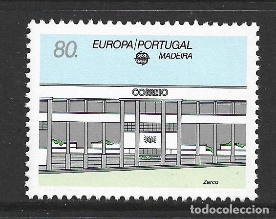 Sellos: MADEIRA 140** - A&Ntilde;O 1990 - EUROPA - EDIFICIOS POSTALES - Foto 1
