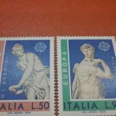 Sellos: SELLO ITALIA NUEVO. 1974. EUROPA CEPT. ARTE, ESCULTURAS. TESOROS. MIGUEL ANGEL. BERNINI.. Lote 365898331