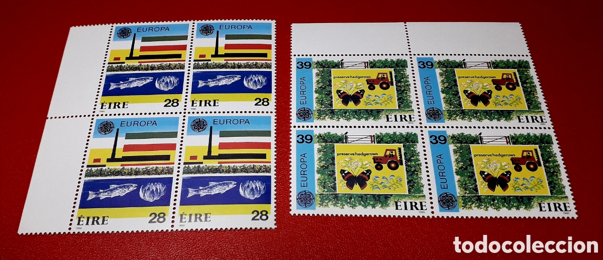 Sellos: EUROPA CEPT EIRE 1986 BLOQUES DE 4 ** - Foto 1